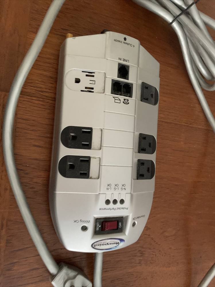 Newpoint Transient Voltage Surge Suppressor Model 201136 With Extension