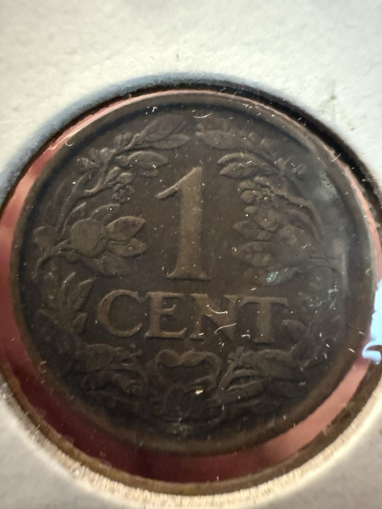 1922 Netherlands 1 Cent - VG