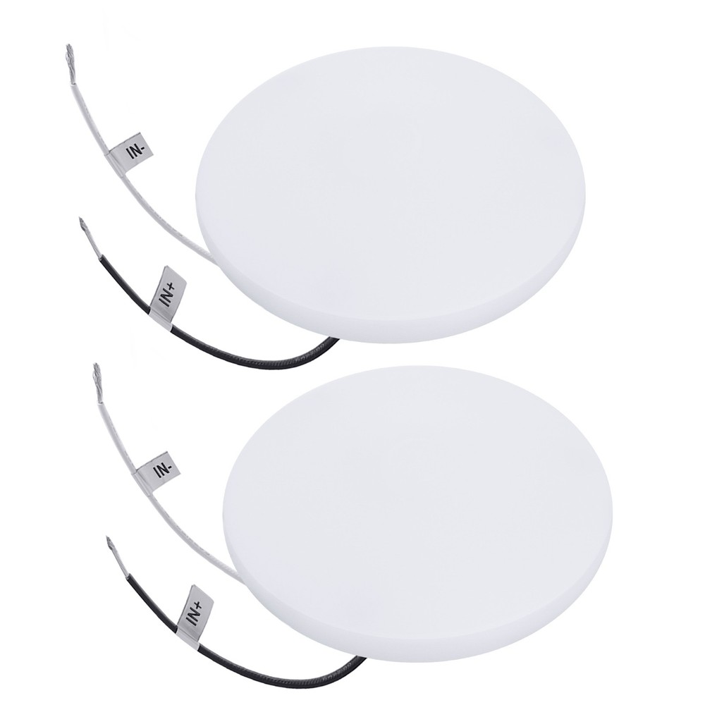 Facon 4.5" LED RV Puck Light  2Pack 12V Dome Light for RVs, Motorhomes, Campers