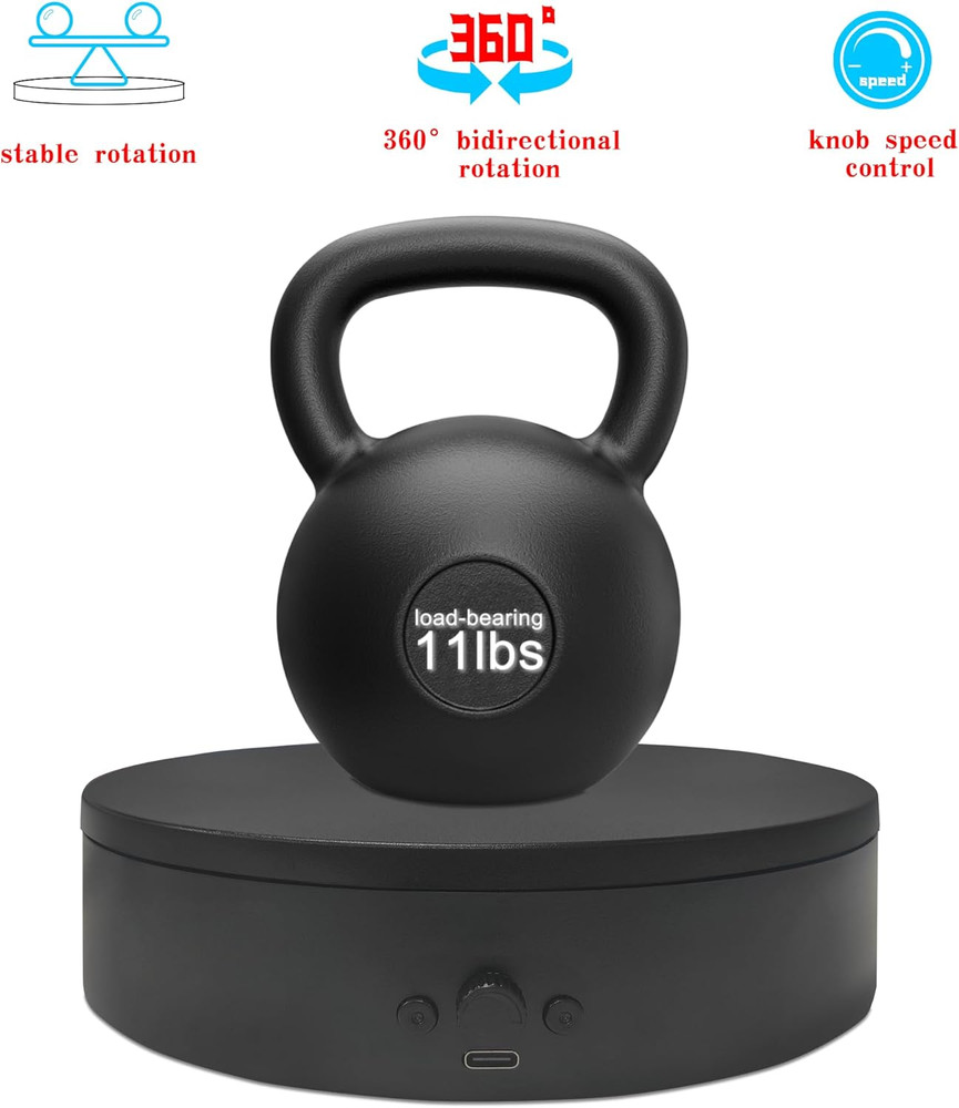 Rotating Display Stand Easy to Switch Direction, Adjustable Speed, Motorized Elc