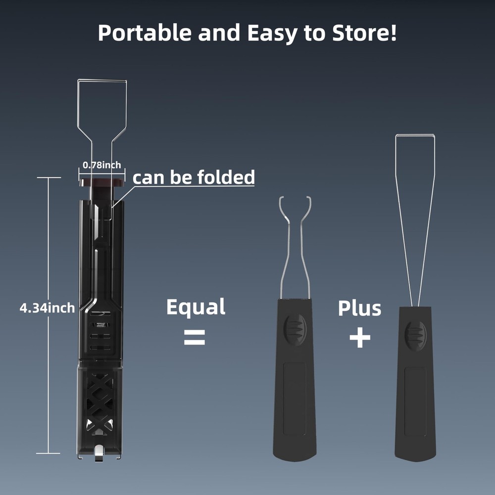 FunHub Translucent 2-in-1 Switch Puller Keycap for One Size, Black