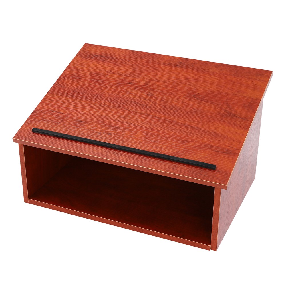 Portable Tabletop Lectern Classroom Presentation Lectern Table Top Lectern Brown