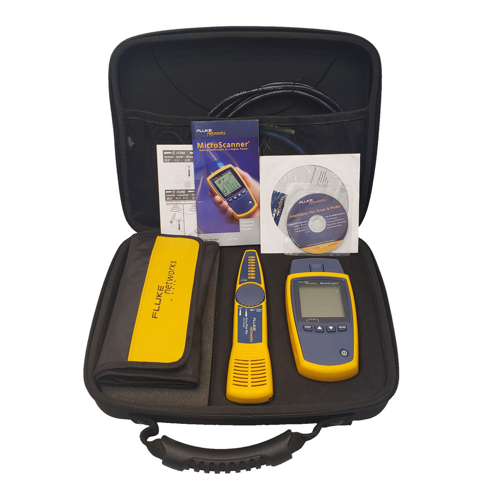 FLUKE MS2-KIT NETWORKS Cable Continuity Tester - MicroScanner2 Professional Kit