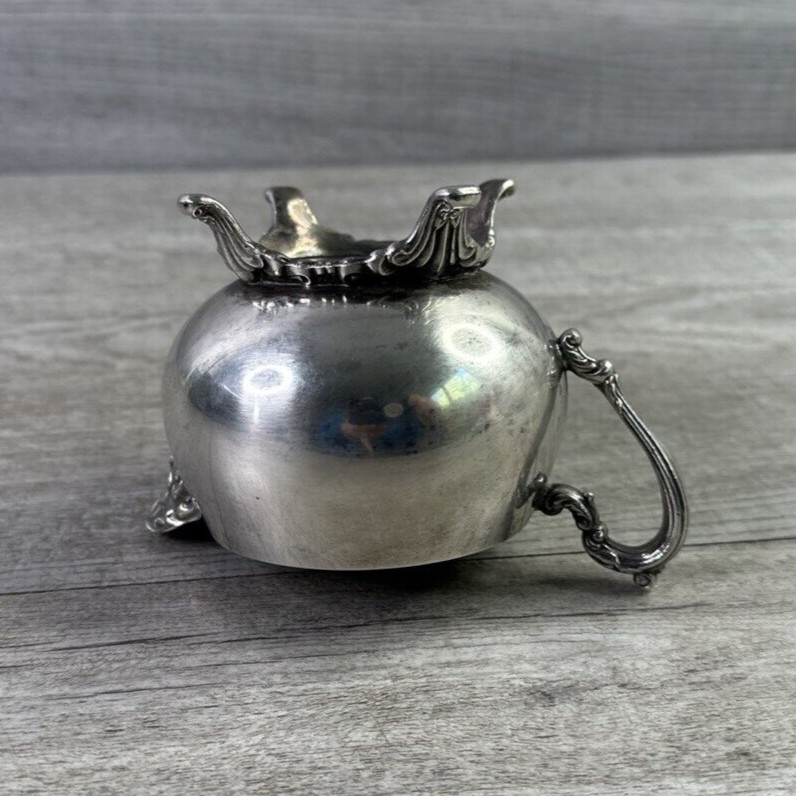 Vintage Oneida Footed Ornate Creamer Pitcher Silverplate