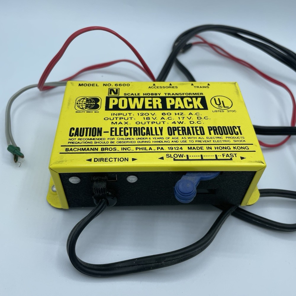 Bachmann 6600 Model Number Train Power Pack G-HO-N Scale
