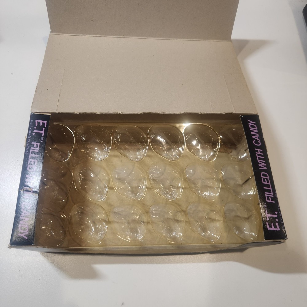 1982 Topps E.T. Movie Candy Head Display Box - Empty Box (with tray holder)