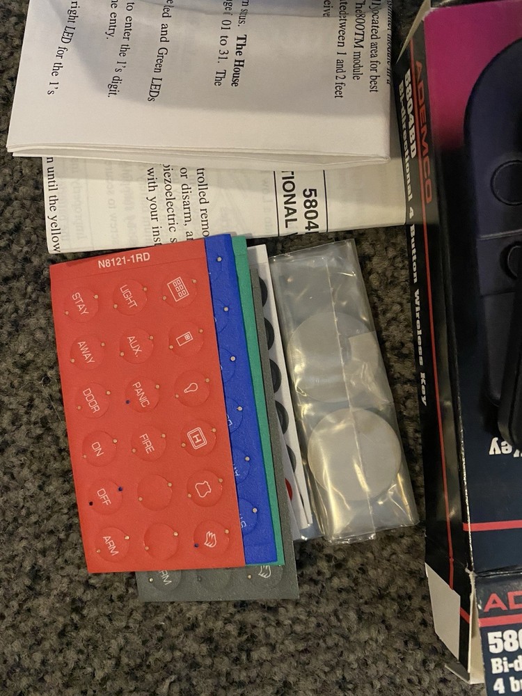 5804BD BI-DIRECTIONAL 4 BUTTON WIRELESS KEY ..open box