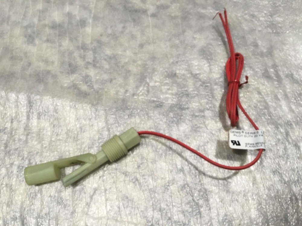Gems LS-7 Pilot Liquid Level Sensor, 20 VA, 12-240 VAC