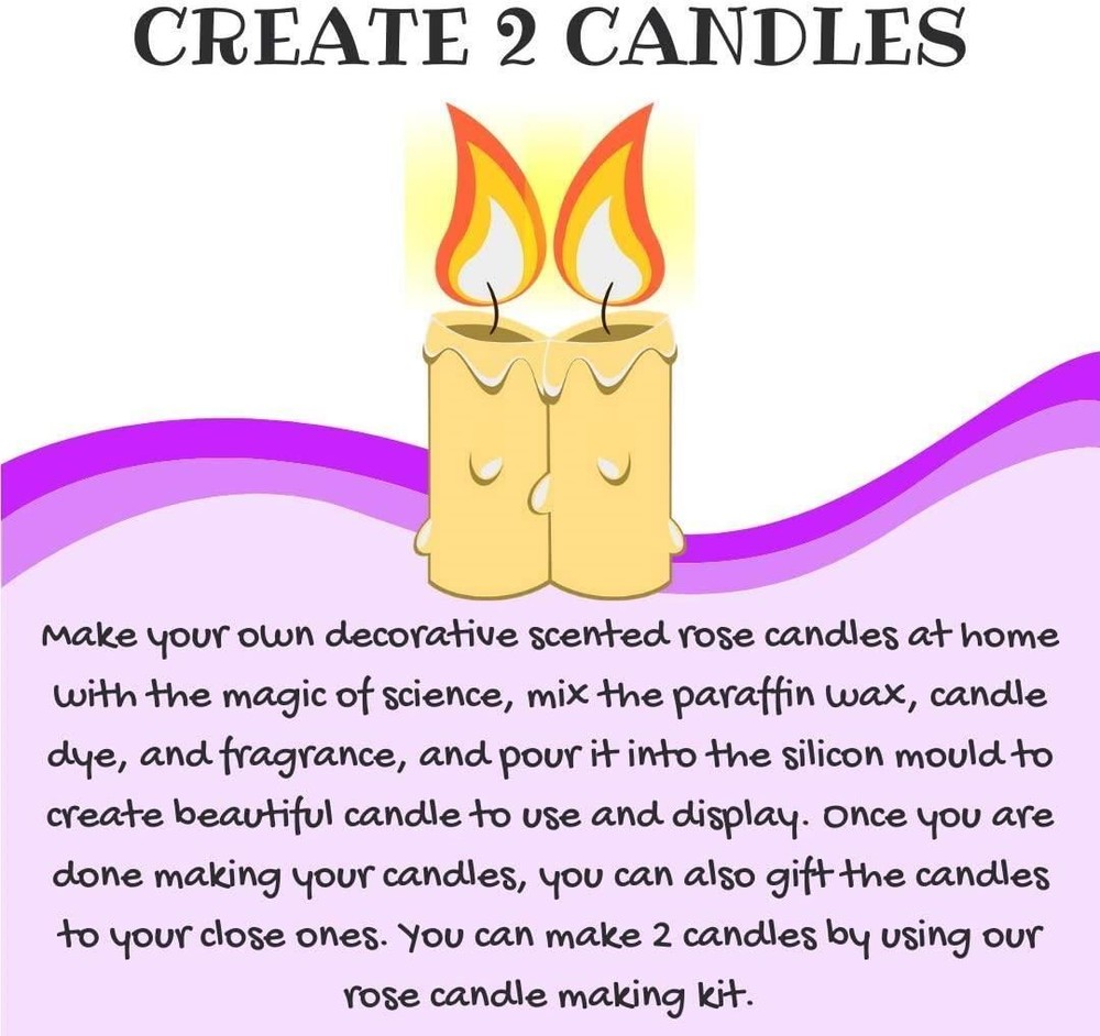 Explore STEM Learner My Rose Candle Making Lab DIY Kit