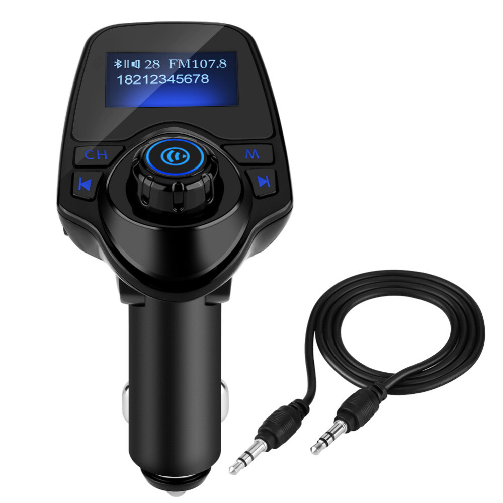 Bluetooth Wireless FM Transmitter Modulator MMC MP3 Player Dual USB Car Charger