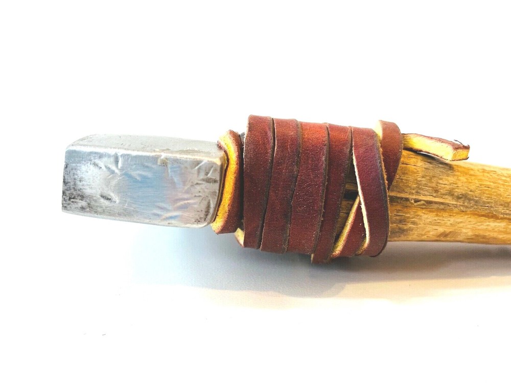 Vintage Throwing / Hewing Axe / Bearded Axe, Custom Heavy Leather Sheath