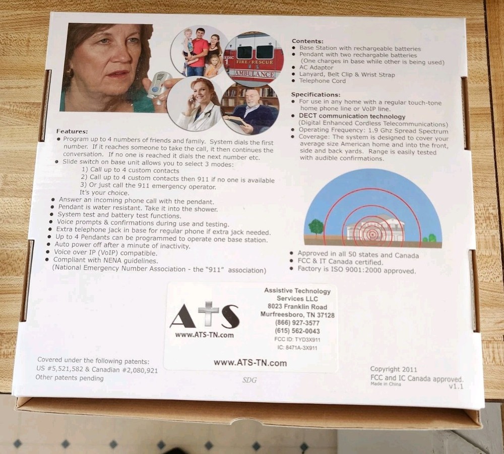 Assistive Technology Services Personal Emergency Response System Used