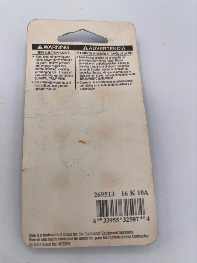 Open Box, Graco Contractor Flat Tip 269513