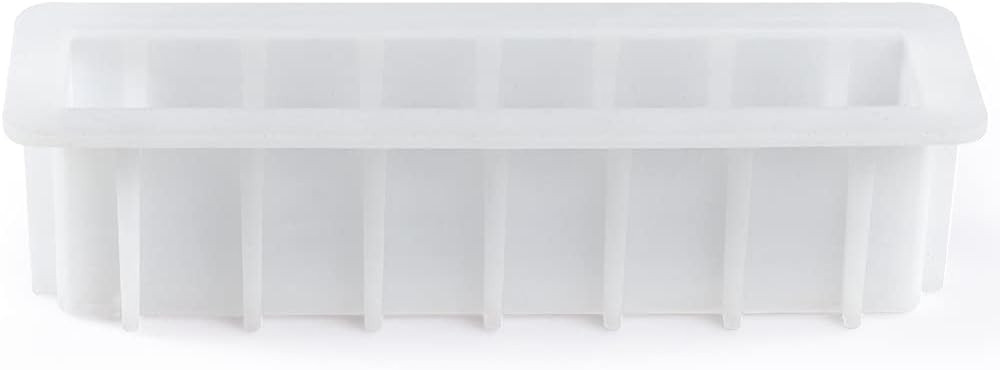Loaf Soap Mold, 12" Large Rectangular Silicone Mold, Swirl Making Tool for DIY S