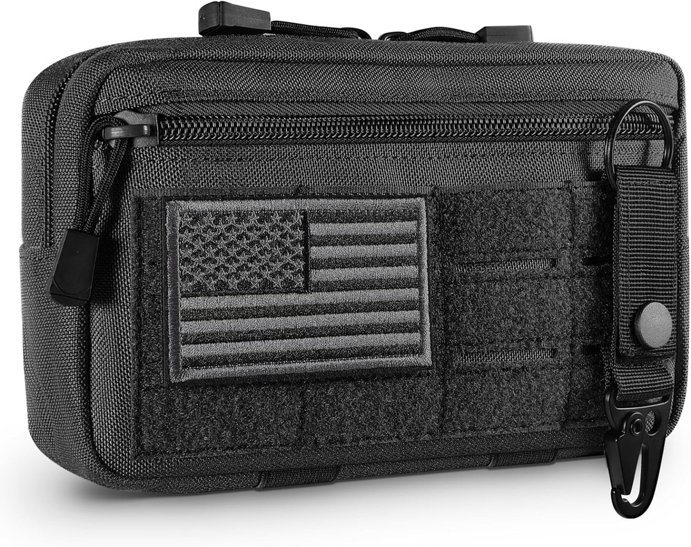 Tactical Molle Admin Pouch Utility Laser Cut EDC Tool Pouch Bag Horizontal Modul