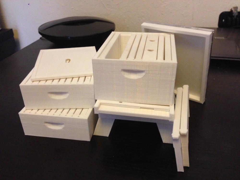 Langstroth Beehive Model Kit Choose 1/5th Scale or 1/10th