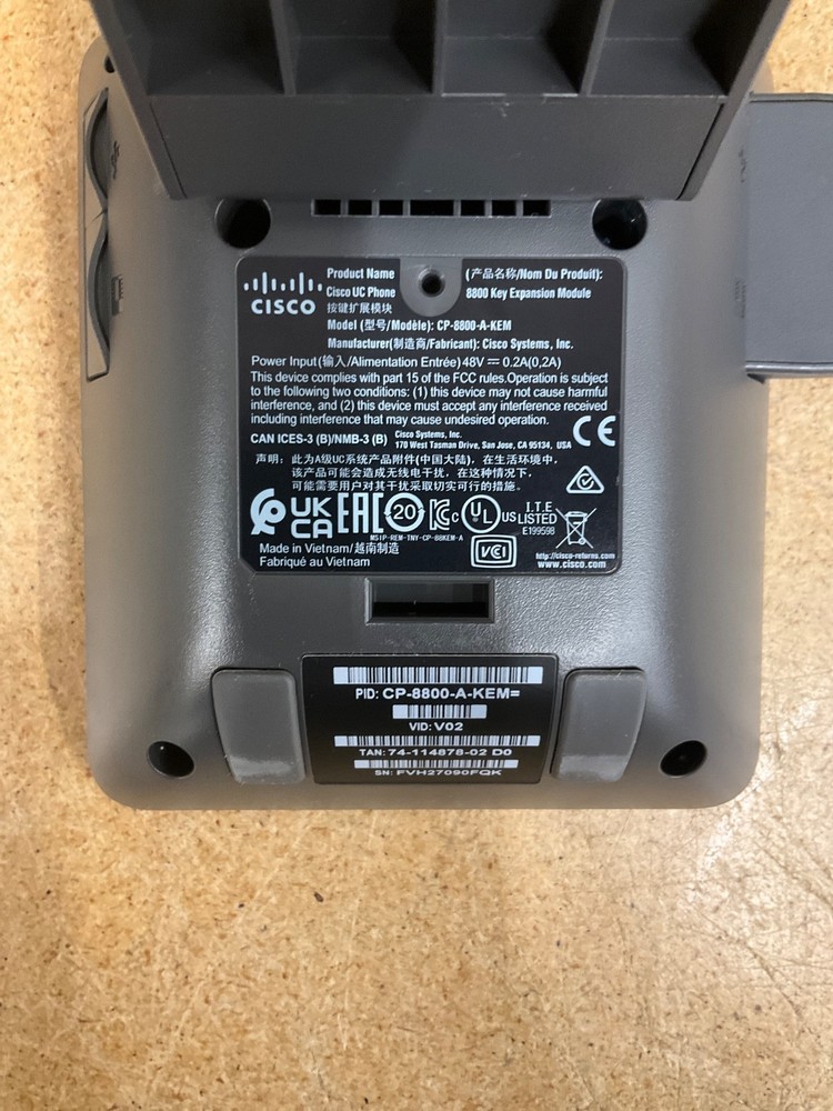 CISCO CP-8800-A-KEM Series Key Expansion Module