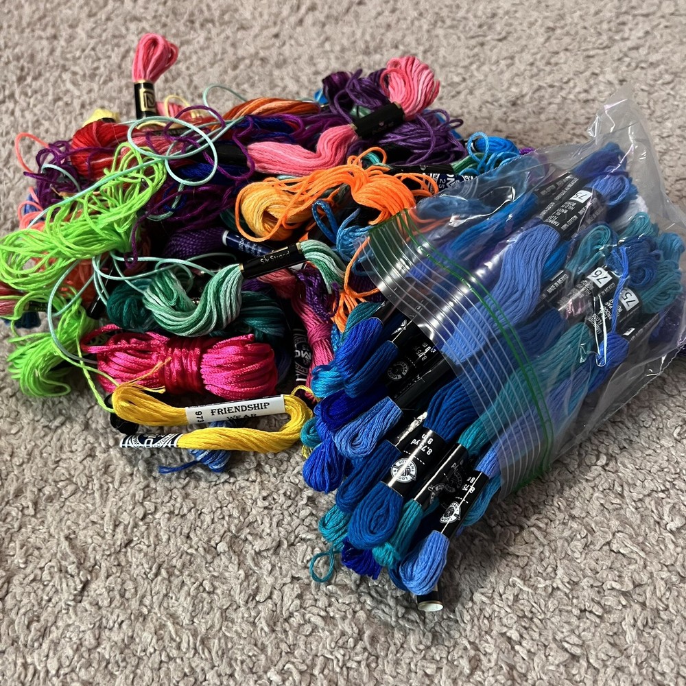 Lot of Assorted Embroidery Thread Multicolor