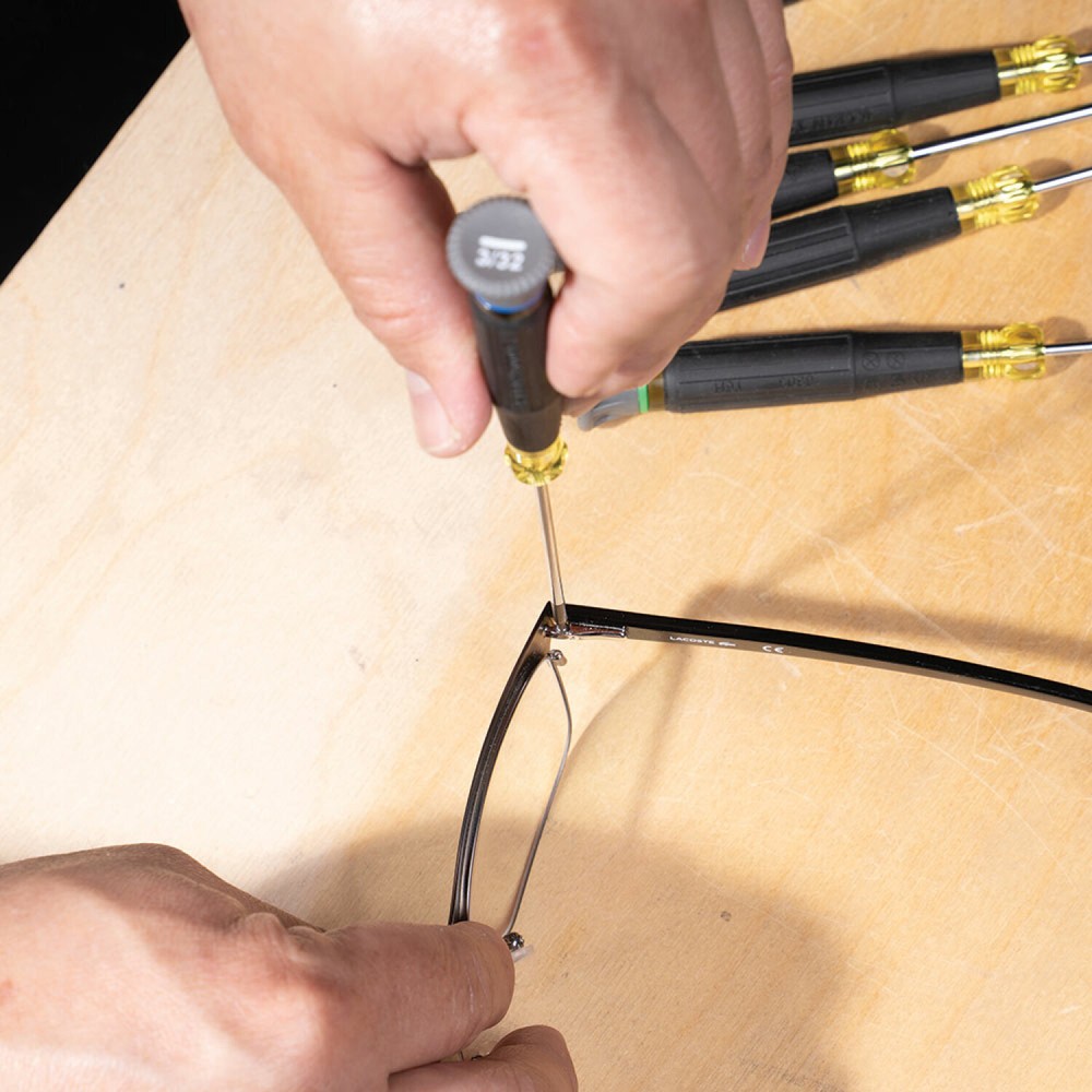 Klein Tools 85615 Precision Screwdriver Set, Slotted & Phillips, 4 Pc