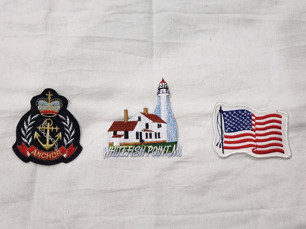 WHITEFISH POINT Michigan Souvenir Patch Lot