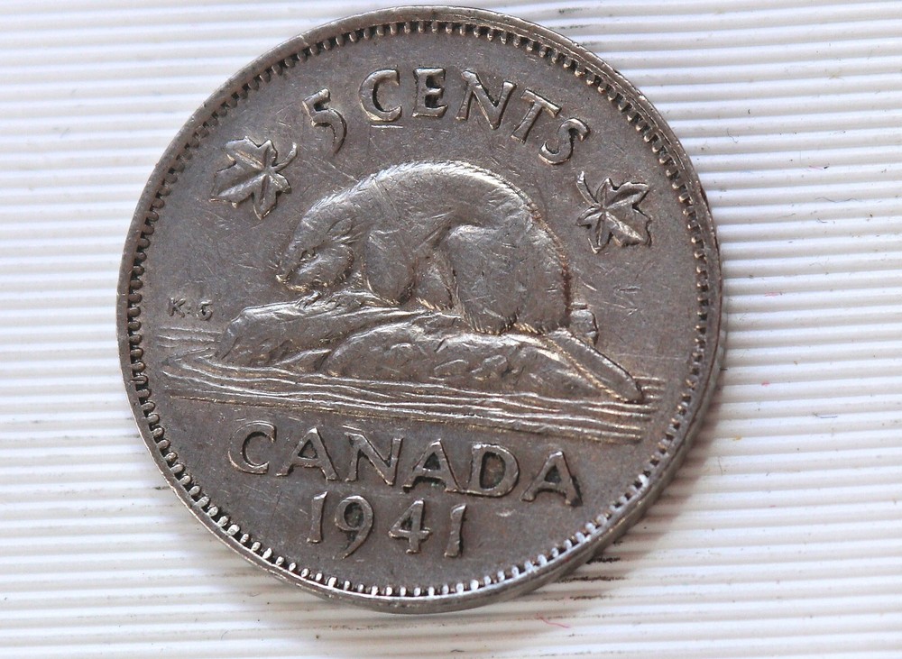 1941 Canada 5 Cents George VI