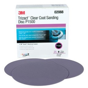 SANDING DISC TRIZACT HOOKIT 1500G CLEAR COAT MMM-2088