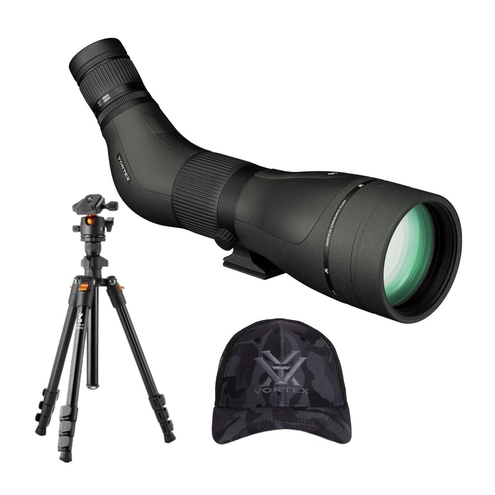 Vortex Diamondback HD 20-60x85 Angled Spotting Scope Tripod Bundle ELITE