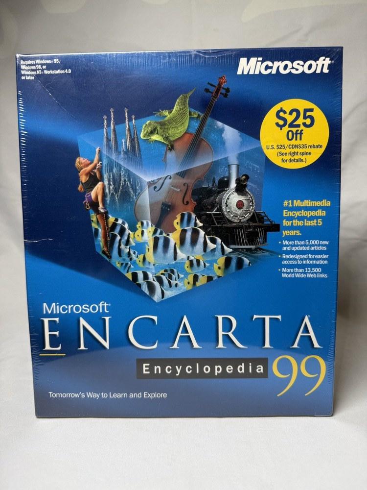 Microsoft Encarta Encyclopedia 99 Sealed