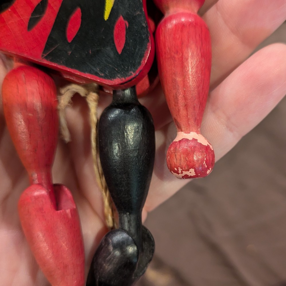 Vintage Jumping Jack Puppet Mephistopheles Devil Gregor Creations Austria