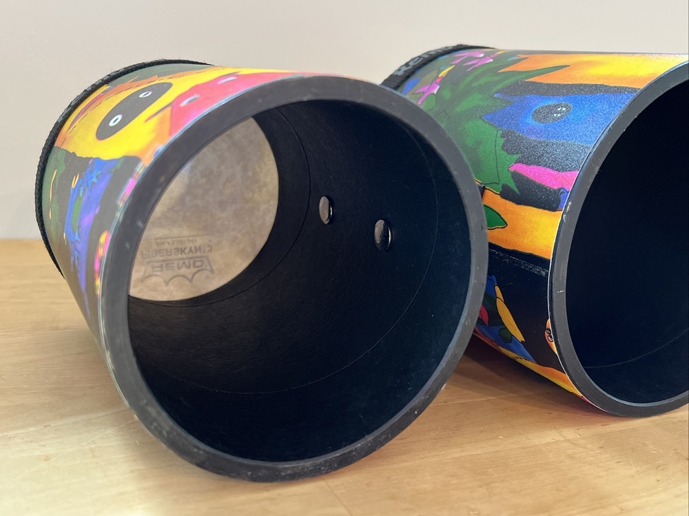 Remo Kid's Percussion Rain Forest Bongos - EUC