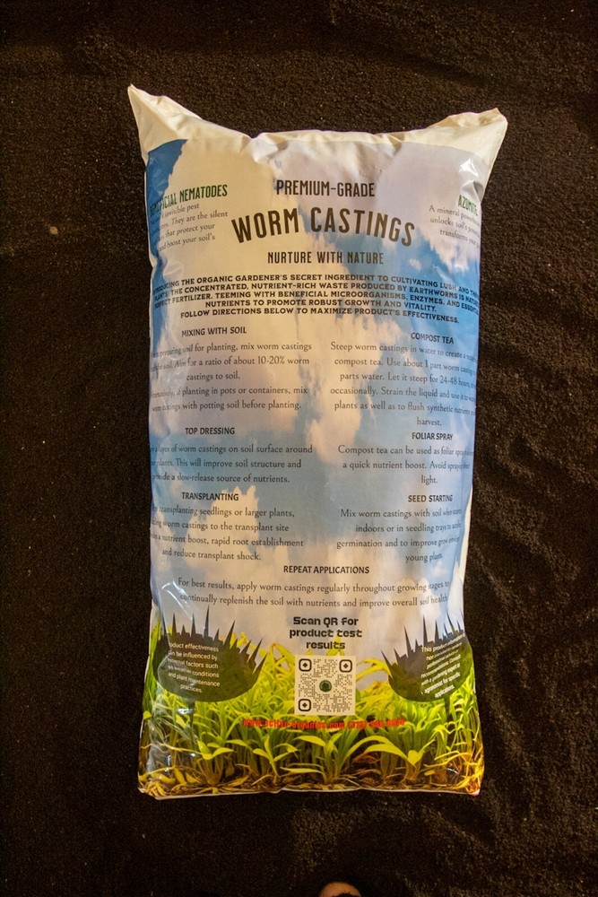 Active Organics Premium Worm Castings 15lb.