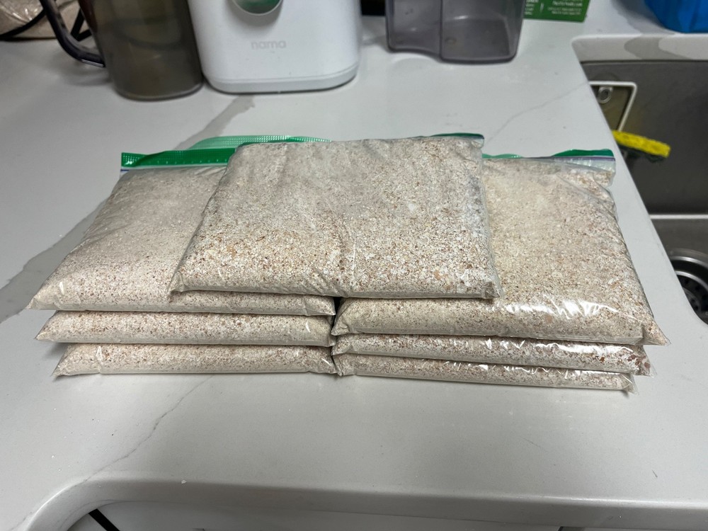 crushed sanitized egg shells
