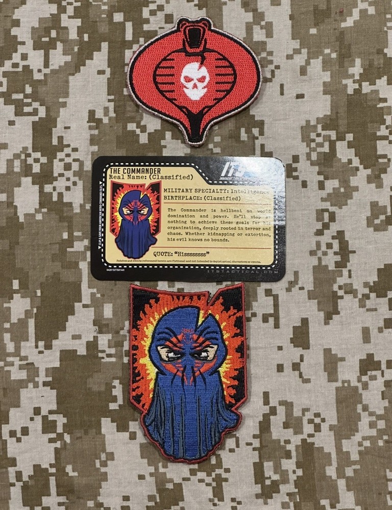 Imminent Threat Solutions ITS COBRA Commander Patches.