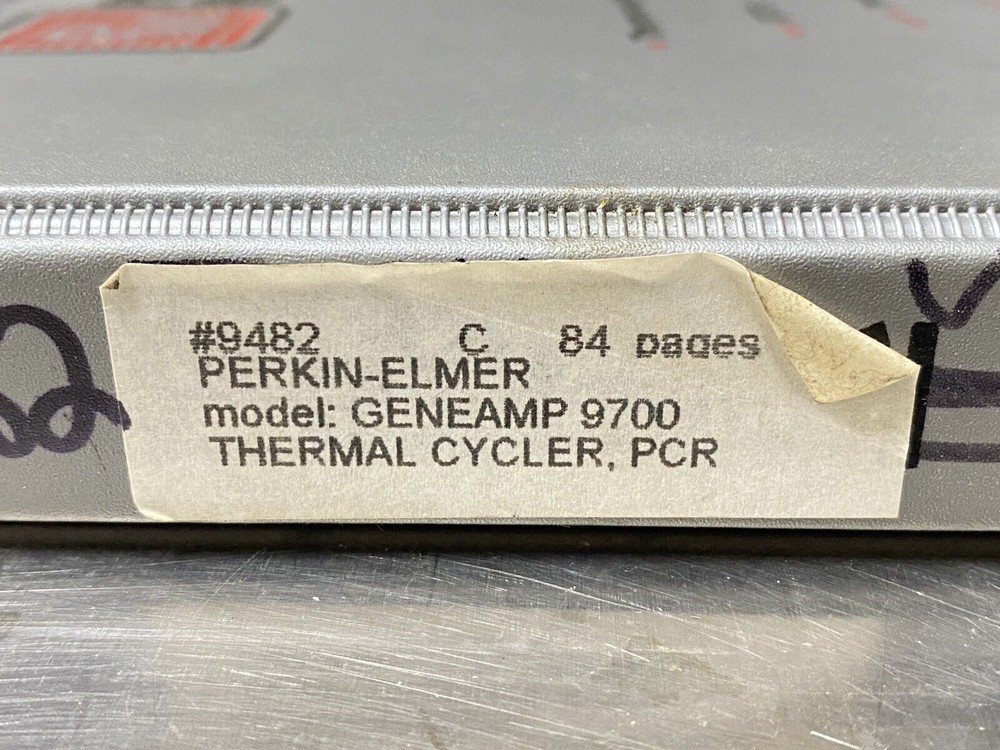 Perkin Elmer PE GeneAmp PCR System 9700 - Users Guide / Instructions Manual