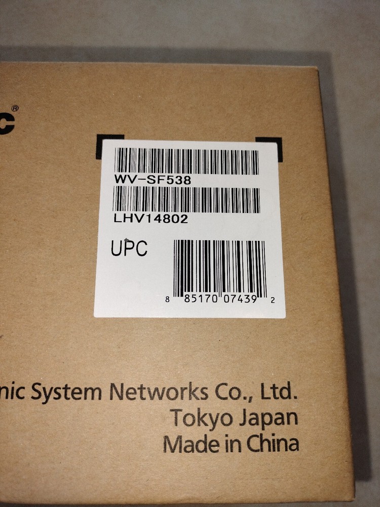 Panasonic WV-SF538 3MP FULL HD DAY/NIGHT NETWORK DOME CAMERA
