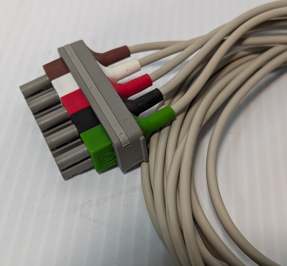 Philips 5 leads ECG leadwire color clip snap