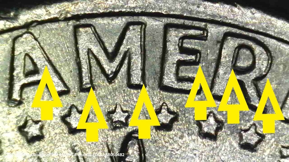 1971-D Kennedy Half - Reverse Has Very Nice Doubling Strike Error