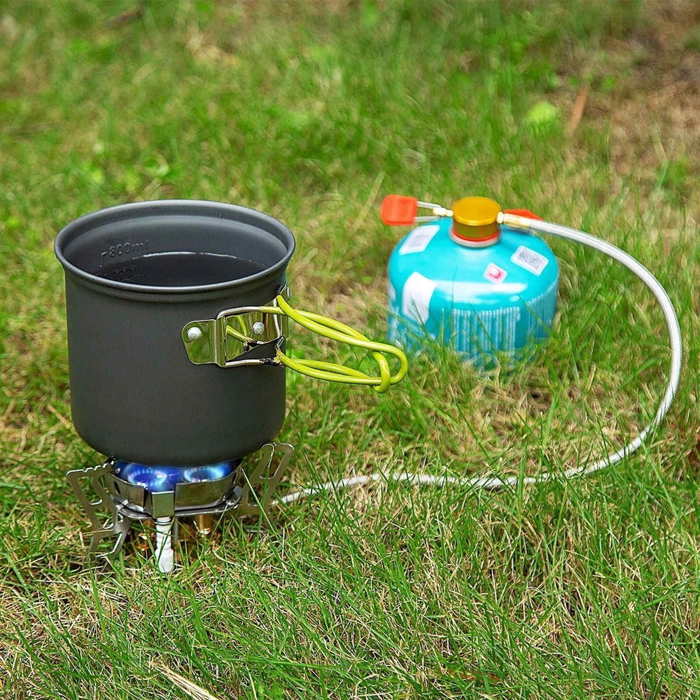 1 PC 6800W Mini Foldable Windproof Camping Gas Stove Burner Strong Firepower