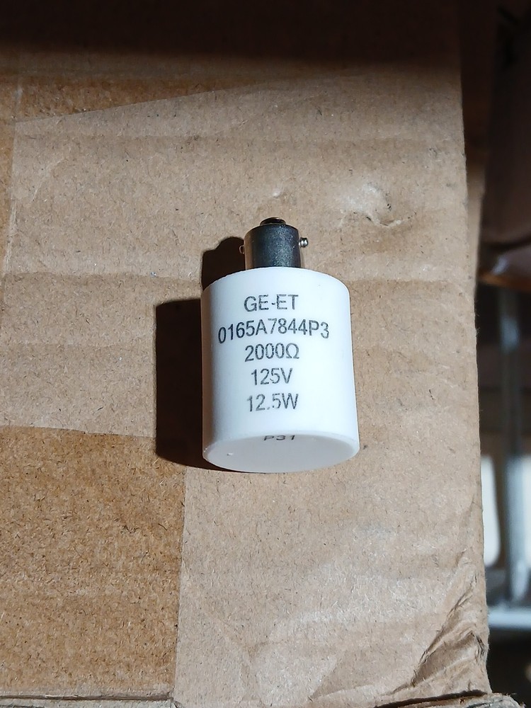QTY-1 GENERAL ELECTRIC GE-ET 0165A7844P3 2000 Ohms 125V 12.5W - NEW