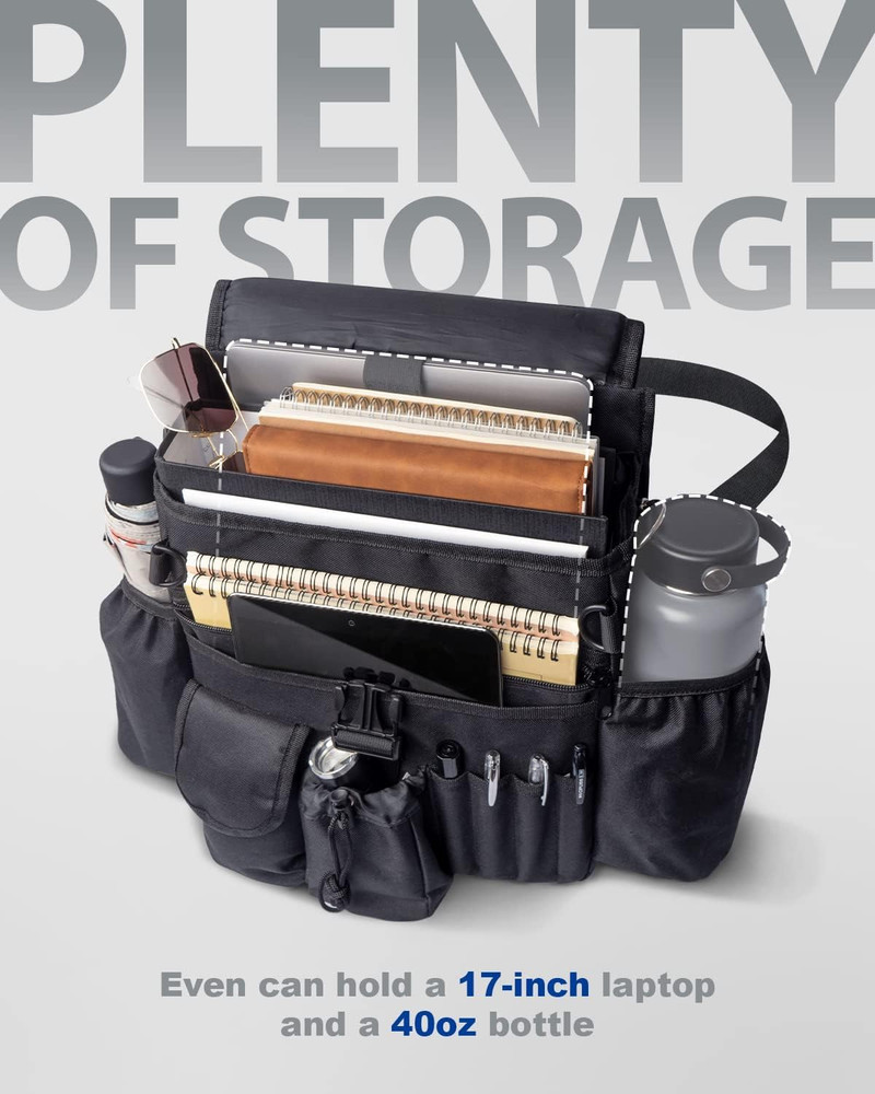 Large Capacity Front Seat Organizer for Work and Truck Storage
