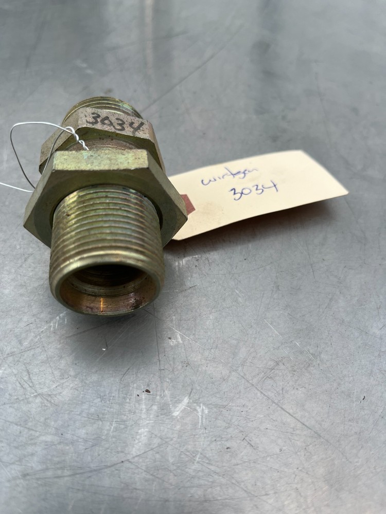 3034 Wirtgen HAMM Bulkhead COUPLING ADAPTER FITTING