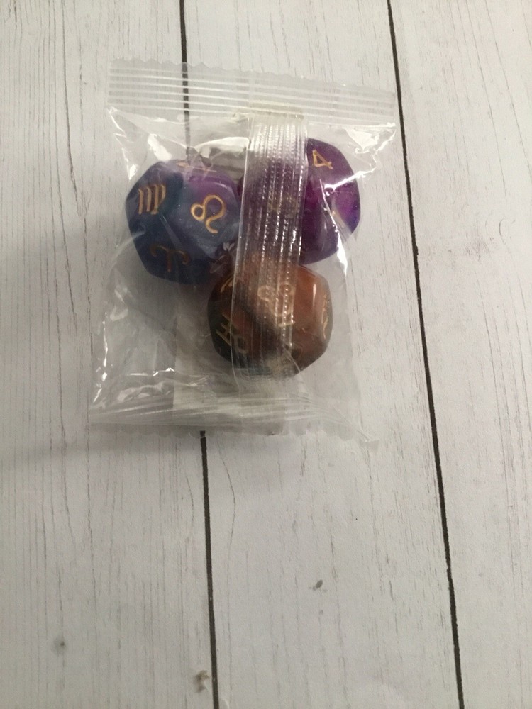 3pcs/Set Tarot Dice - Astrological Dice