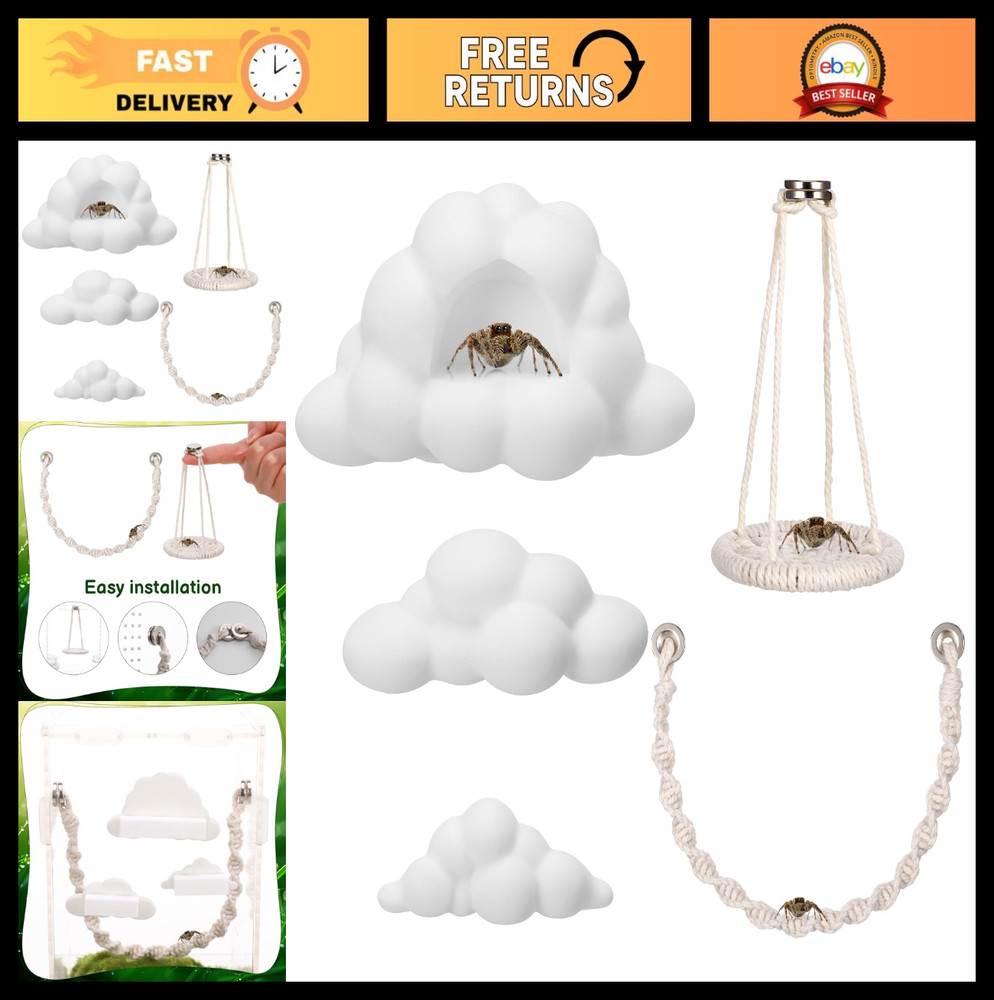 Jumping Spider Enclosure Accessories Kit 5 PCS – Include Cloud Platforms with