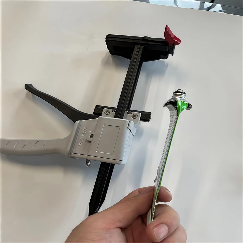 Toothpaste Tube Glue Gun, Squeezing Machine Dispenser White