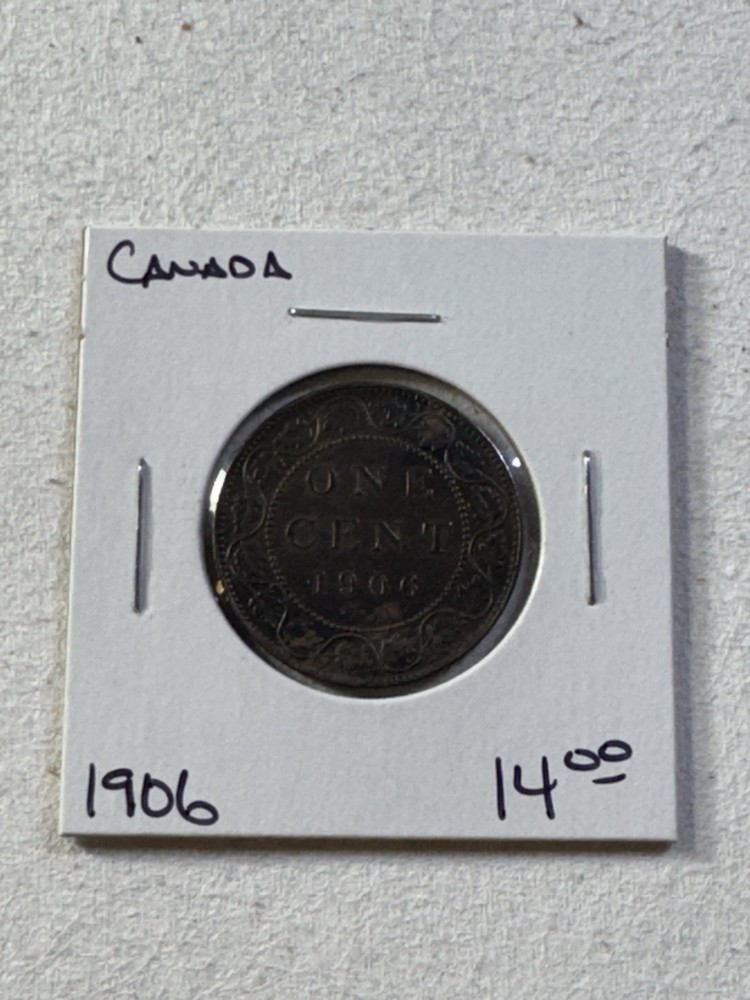 1906 Canada Large Cent Bronze Coin