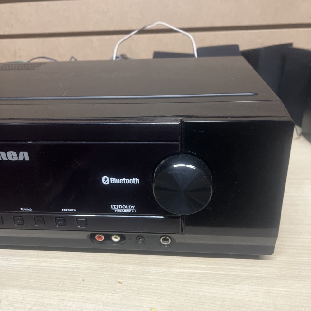 RCA Home Theater System Bluetooth Receiver RT2781BE Full Set Speakers UNTESTED