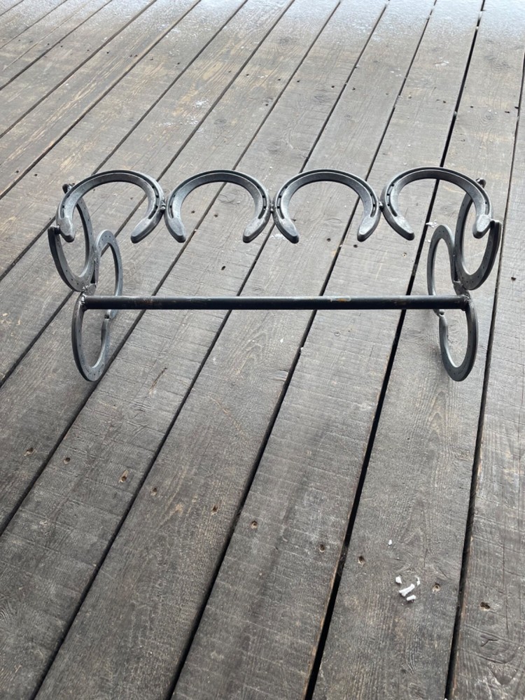Horseshoe Boot Rack 2 Pairs- Customizable- Choose any color- $75