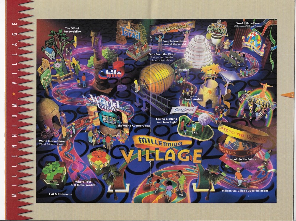 2000 EPCOT MILLENNIUM CELEBRATION COMMEMORATIVE 27 PAGE PROGRAM DISNEY WORLD