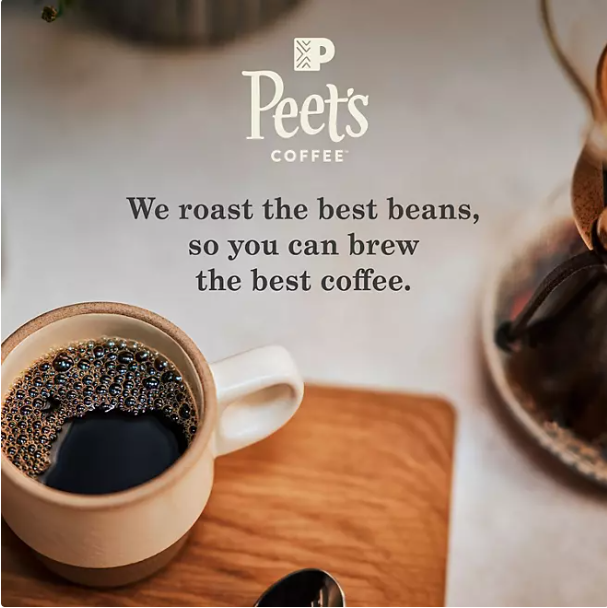 Peet's Coffee Ground Dark Roast, House Blend 32 oz