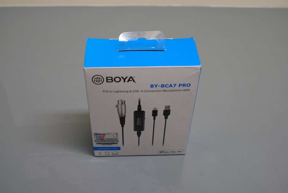 BOYA XLR to Lightning & USB-A Connectors Microphone Cable    1J